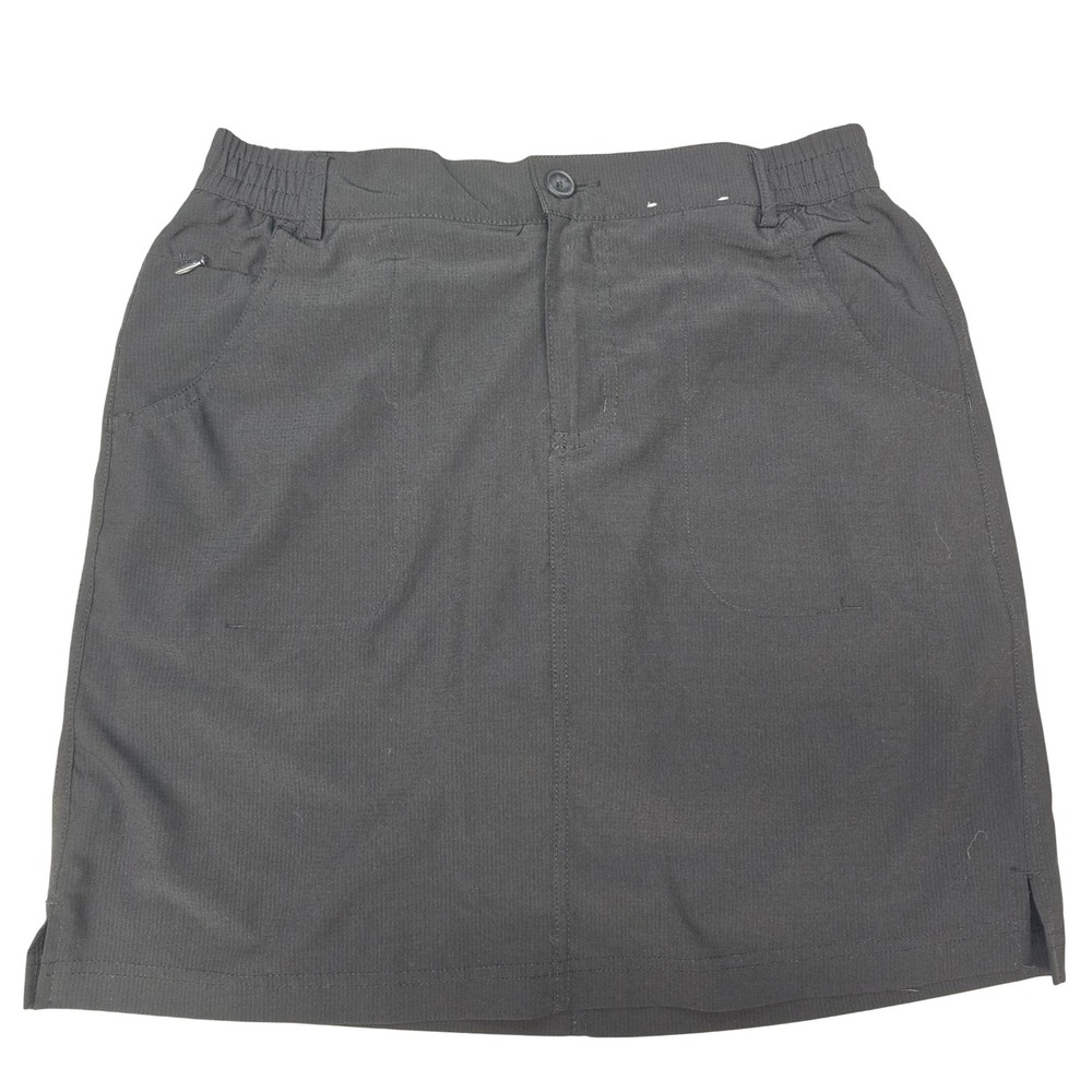 Tilley Womens Black Ripstop Hiking Skort Active Outdoor Skirt Size Small
